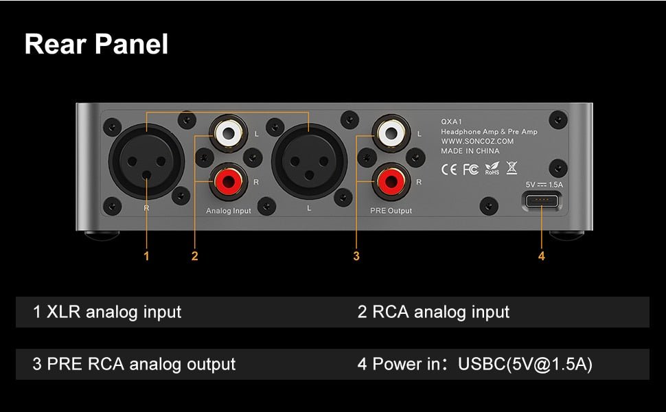 SONCOZ LA - QXD1 ES9038Q2M DAC Balanced XLR Outputs - The HiFi Cat