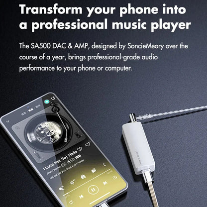 SonicMemory SA500 portable Decoder Headphone amplifier - The HiFi Cat