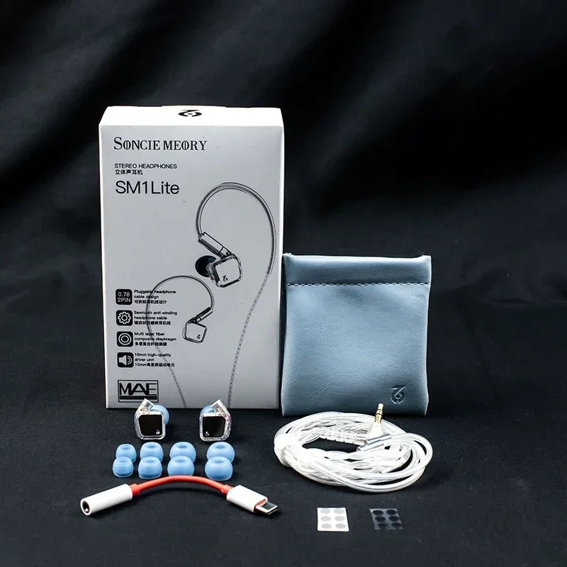 SonicMemory SM1 Lite 1DD 10mm Dynamic Driver in - Ear Earphone - The HiFi Cat