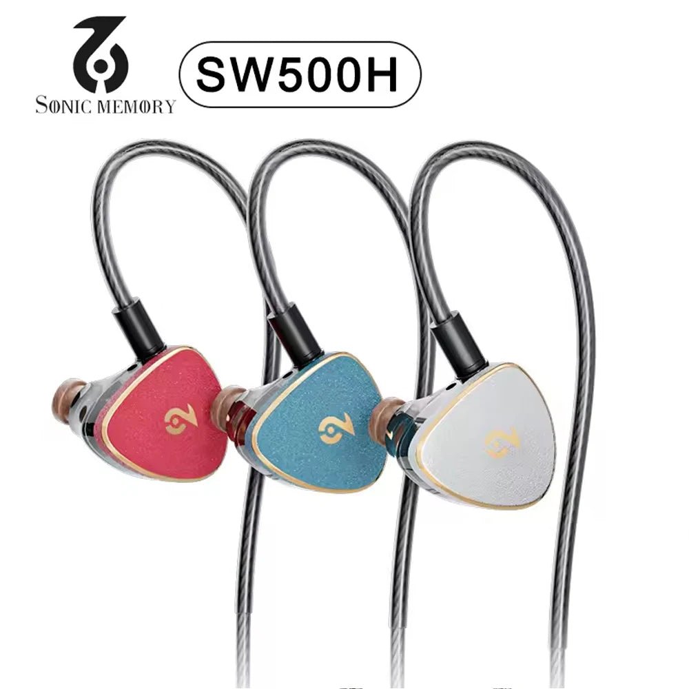 SonicMemory SW500H 1DD+4BA Hybrid Earphone Wired In - Ear Headphones Gaming Headset - The HiFi Cat