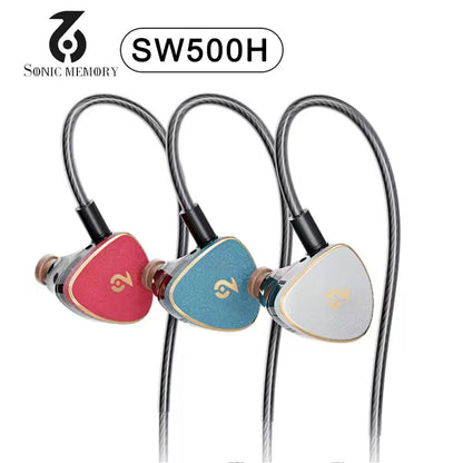 SonicMemory SW500H 1DD+4BA Hybrid Earphone Wired In - Ear Headphones Gaming Headset - The HiFi Cat