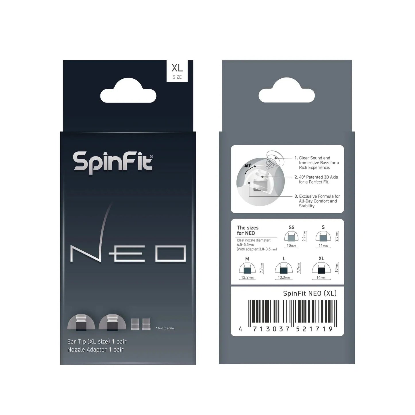 SpinFit NEO for IEM Silicone Patented Eartips - The HiFi Cat