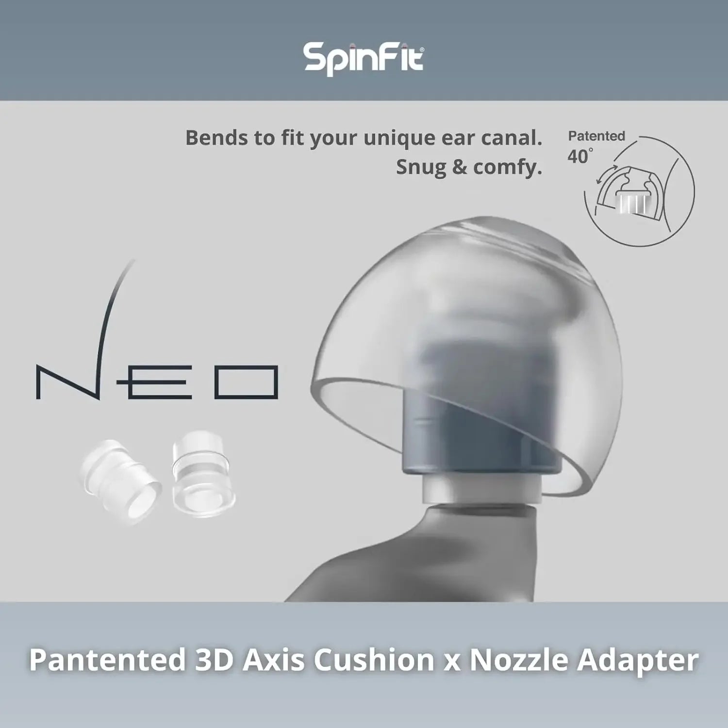 SpinFit NEO for IEM Silicone Patented Eartips - The HiFi Cat