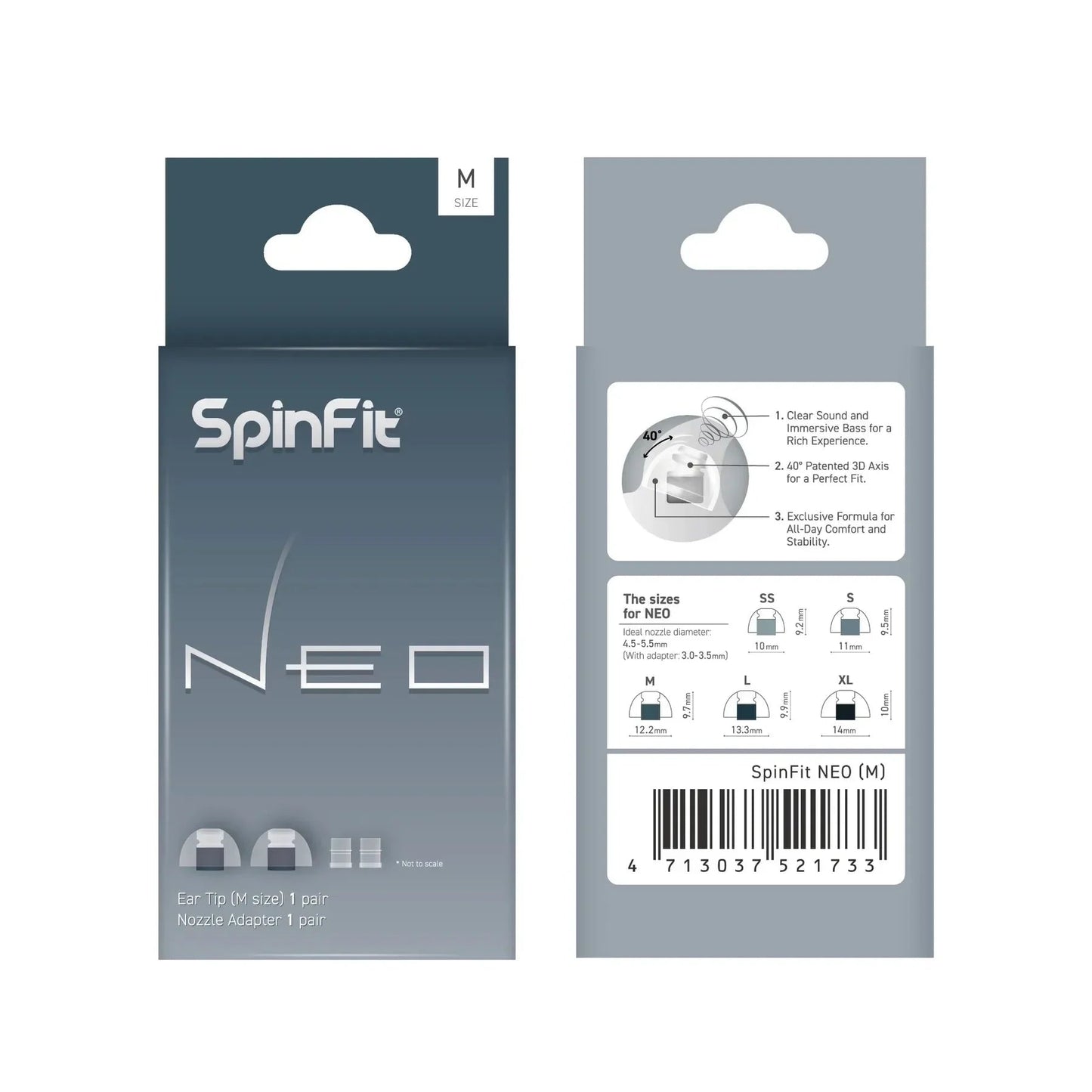 SpinFit NEO for IEM Silicone Patented Eartips - The HiFi Cat