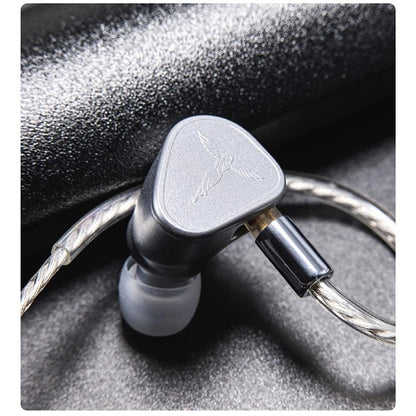 TANCHJIM ORIGIN DMT5 Dynamic Driver Matte silver In - Ear Earphone IEM - The HiFi Cat