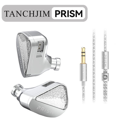 TANCHJIM Prism Flagship Hi - Fi Hybrid IEM 10mm Dynamic Dual Balanced Armature Sonion Driver Earphones - The HiFi Cat