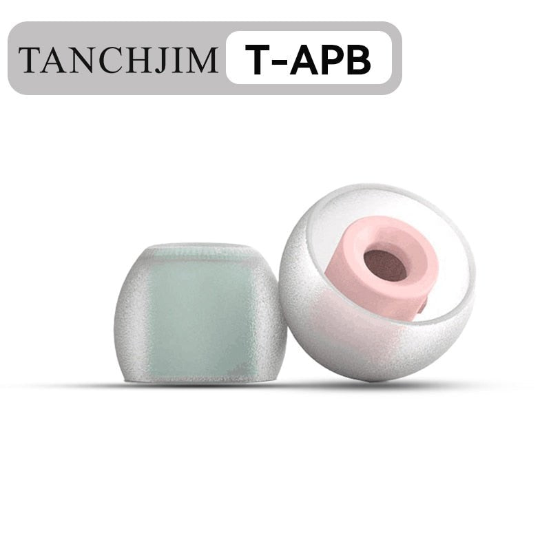 Tanchjim T - APB T300 Earphone tips Treble/ Bass Enhancing Air Pressure Balance Silicone Eartips 1 Card 2 Pairs ( T300B+T300T) - The HiFi Cat