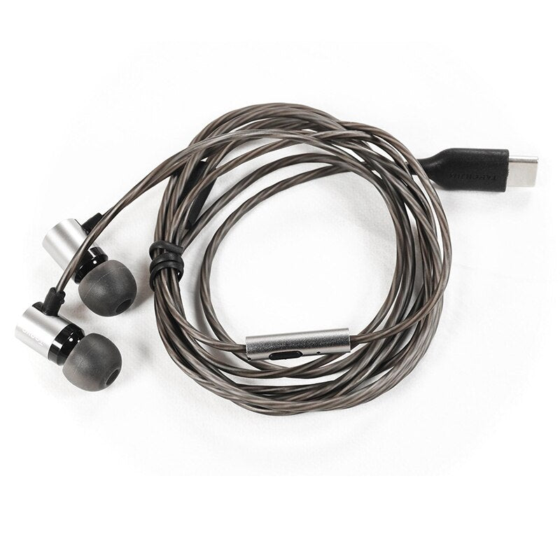 TANCHJIM TANYA 7MM Dynamic Earphone 3.5mm Line Plug HiFi Earbuds with Microphone - The HiFi Cat