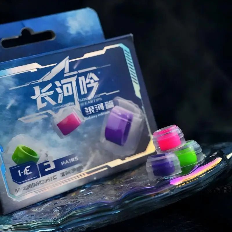 TANGZU HE Sonic Eartips - Song of the Long River Galaxy Chapter Premium Silicone Tips - The HiFi Cat