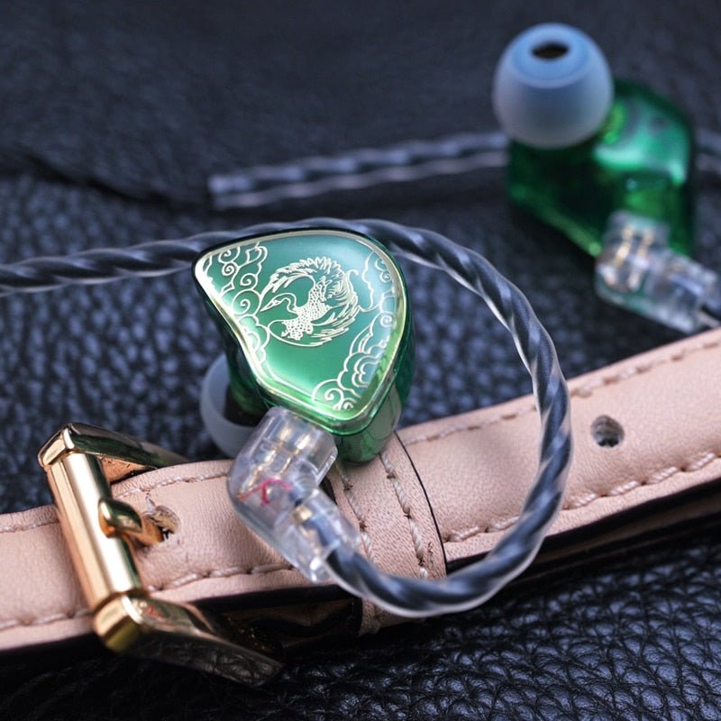 Tangzu WAN ER SG Jade Green/Blue 10mm Dynamic Driver In - ear Earphone MIC - The HiFi Cat