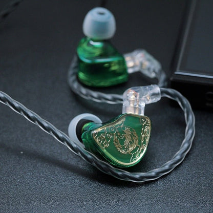 Tangzu WAN ER SG Jade Green/Blue 10mm Dynamic Driver In - ear Earphone MIC - The HiFi Cat