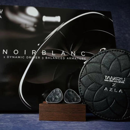 TANGZU X AZLA NOIR BLANC 1DD+3BA Hybrid Driver In - Ear Monitor Earphone - The HiFi Cat