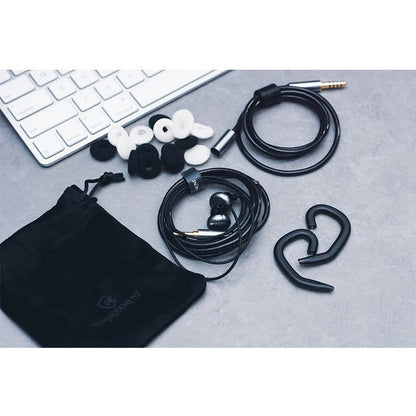 Temperament - X3 In Ear Flat Head Plug Earphones HIFI Wired Flat Headset - The HiFi Cat