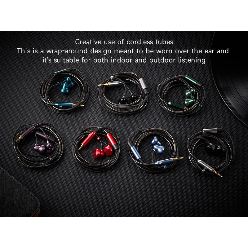 Temperament - X3 In Ear Flat Head Plug Earphones HIFI Wired Flat Headset - The HiFi Cat