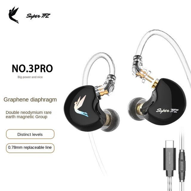 TFZ NO.3 Pro Supertfz In Ear Headphones Hifi 3.5mm/Type - c Earphone - The HiFi Cat