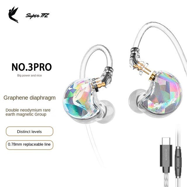 TFZ NO.3 Pro Supertfz In Ear Headphones Hifi 3.5mm/Type - c Earphone - The HiFi Cat