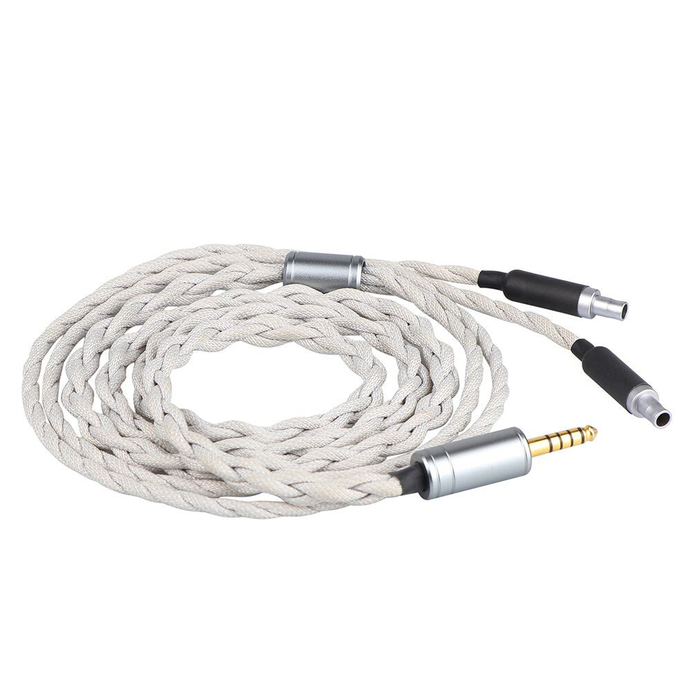 Tripowin Alture 26AWG high - purity single crystal copper silver - plated headphone upgrade cable 1.5m Long - The HiFi Cat