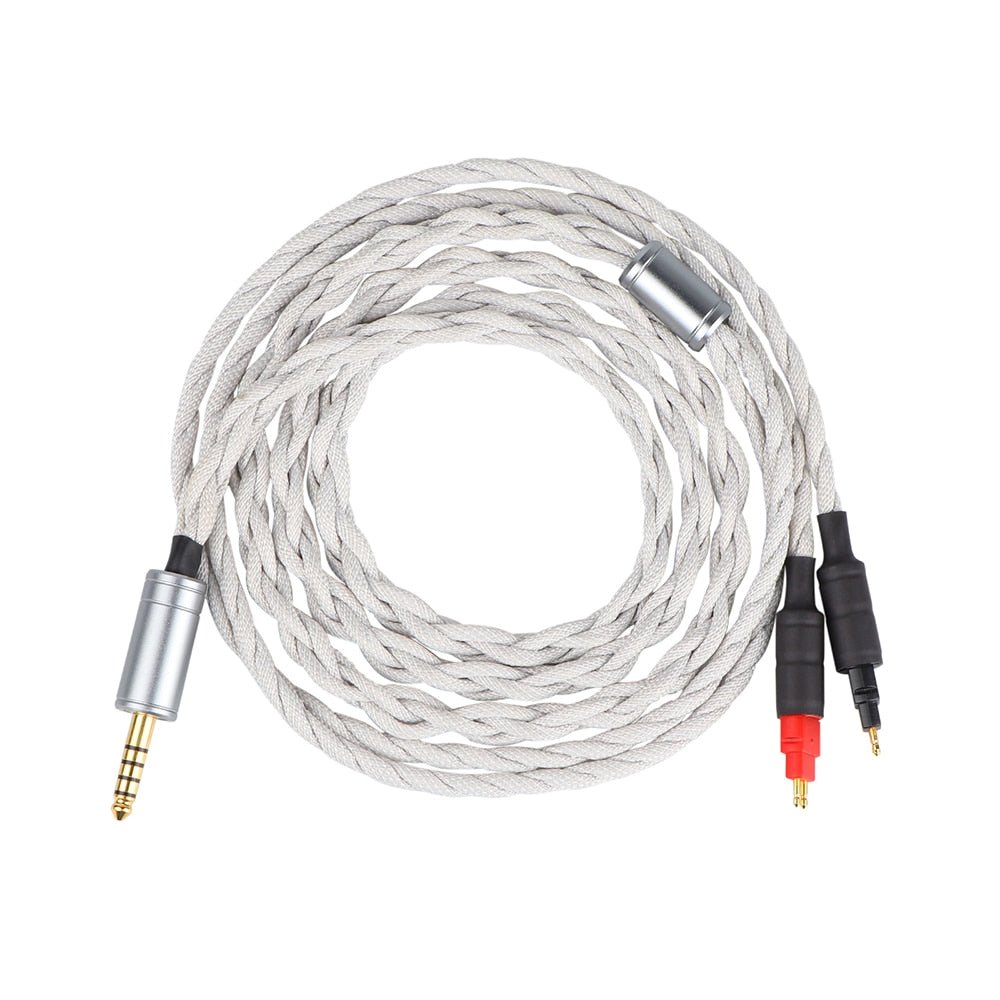 Tripowin Alture 26AWG high - purity single crystal copper silver - plated headphone upgrade cable 1.5m Long - The HiFi Cat