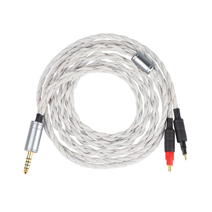 Tripowin Alture 26AWG high - purity single crystal copper silver - plated headphone upgrade cable 1.5m Long - The HiFi Cat