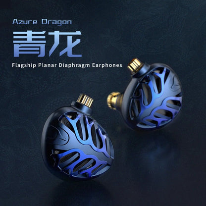 TRN Azure Dragon Second - generation 14.6mm Planar In - ear Earphones - The HiFi Cat