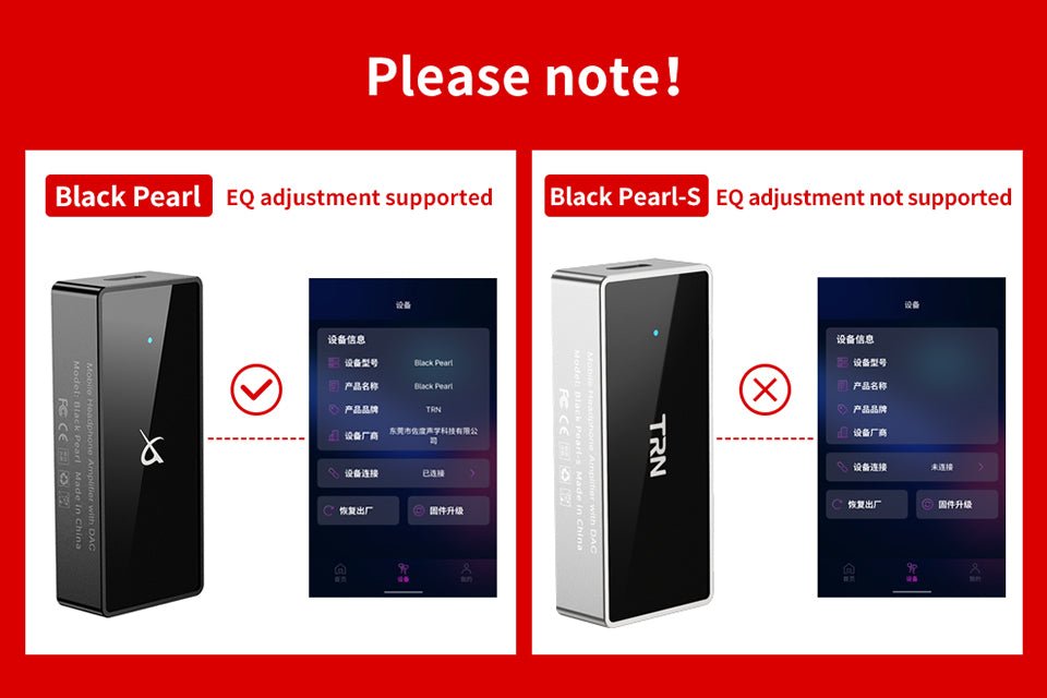 TRN Black Pearl Portable Hi - Fi Digital Headphone Amplifier - The HiFi Cat