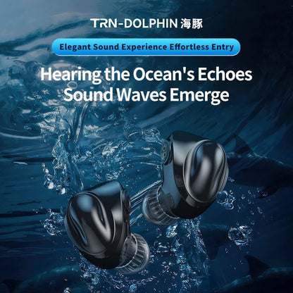 TRN Dolphin 10mm Dual Magnetic Circuit Dynamic Driver IEM - The HiFi Cat