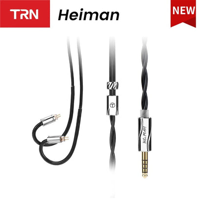 TRN Heiman Headphone Upgrade Cable 2.5MM/3.5MM/4.4MM - The HiFi Cat