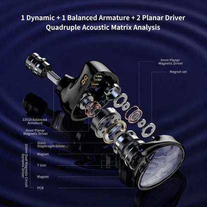 TRN MERMAID 10mm Dynamic Driver IEM | 0.78mm 2 - Pin Detachable Cable - The HiFi Cat