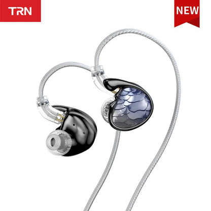 TRN MERMAID 10mm Dynamic Driver IEM | 0.78mm 2 - Pin Detachable Cable - The HiFi Cat