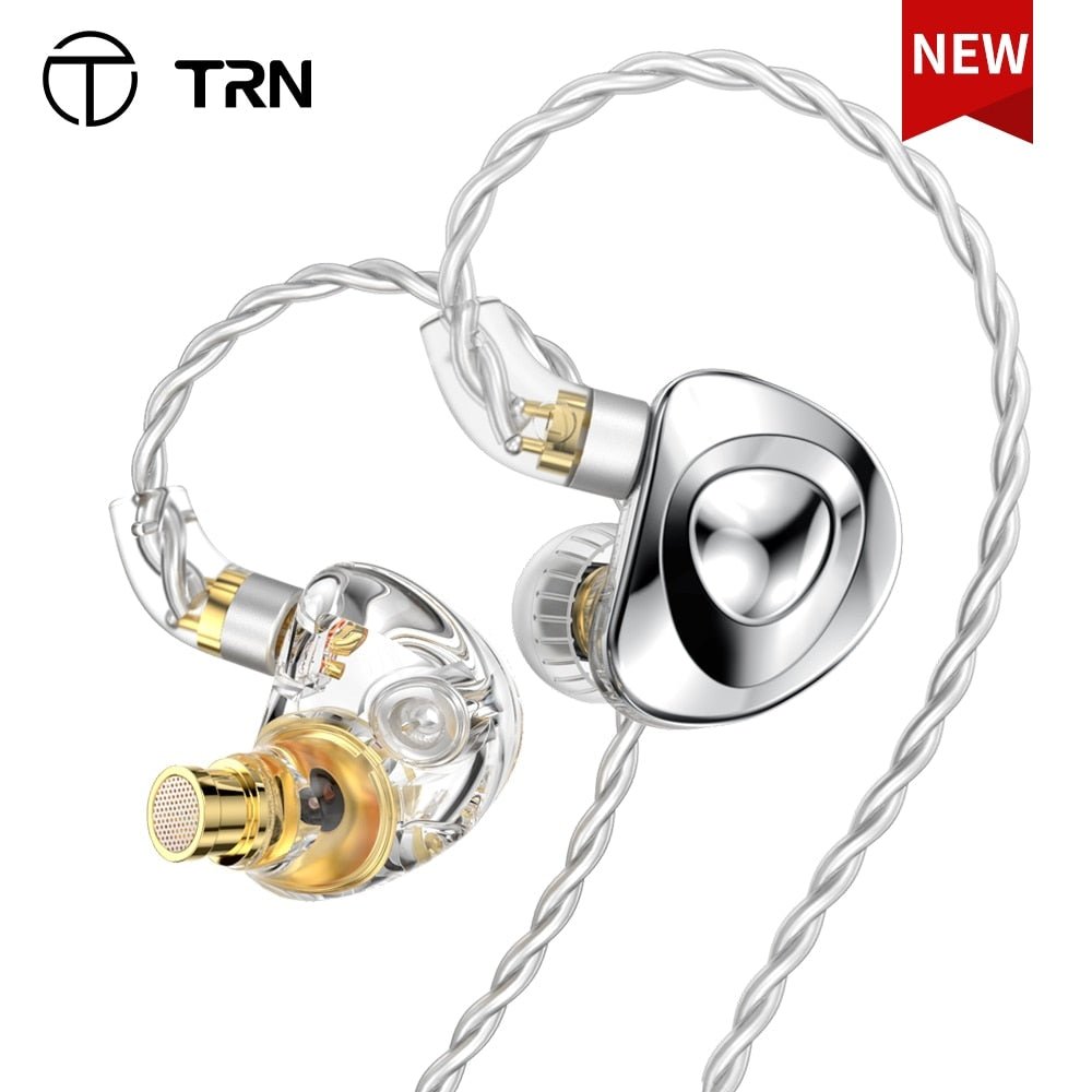 TRN MT4 2DD In Ear Earphone Bass Dual Dynamic Hi - Fi Monitor IEM DJ Running Sport Headphones Replaceable Cable For TRN Kirin - The HiFi Cat