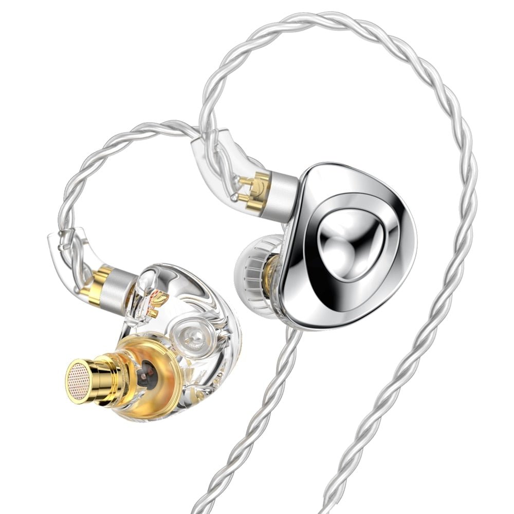 TRN MT4 2DD In Ear Earphone Bass Dual Dynamic Hi - Fi Monitor IEM DJ Running Sport Headphones Replaceable Cable For TRN Kirin - The HiFi Cat