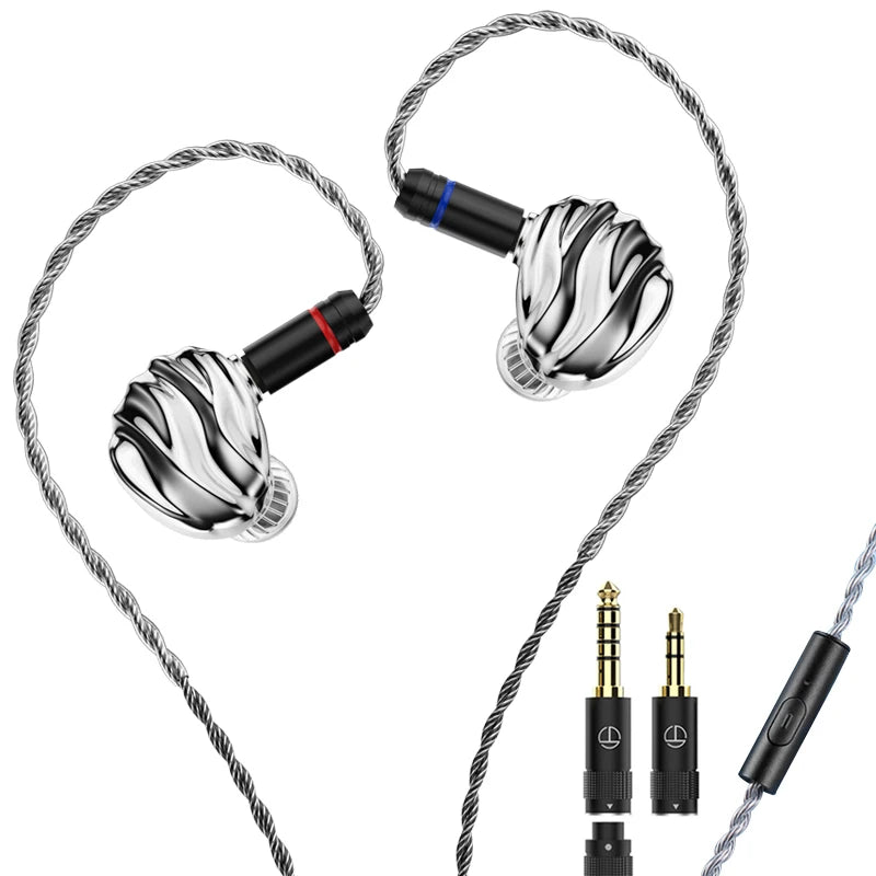 TRN Shell 4DD Planar Hybrid In - Ear Headphones - The HiFi Cat