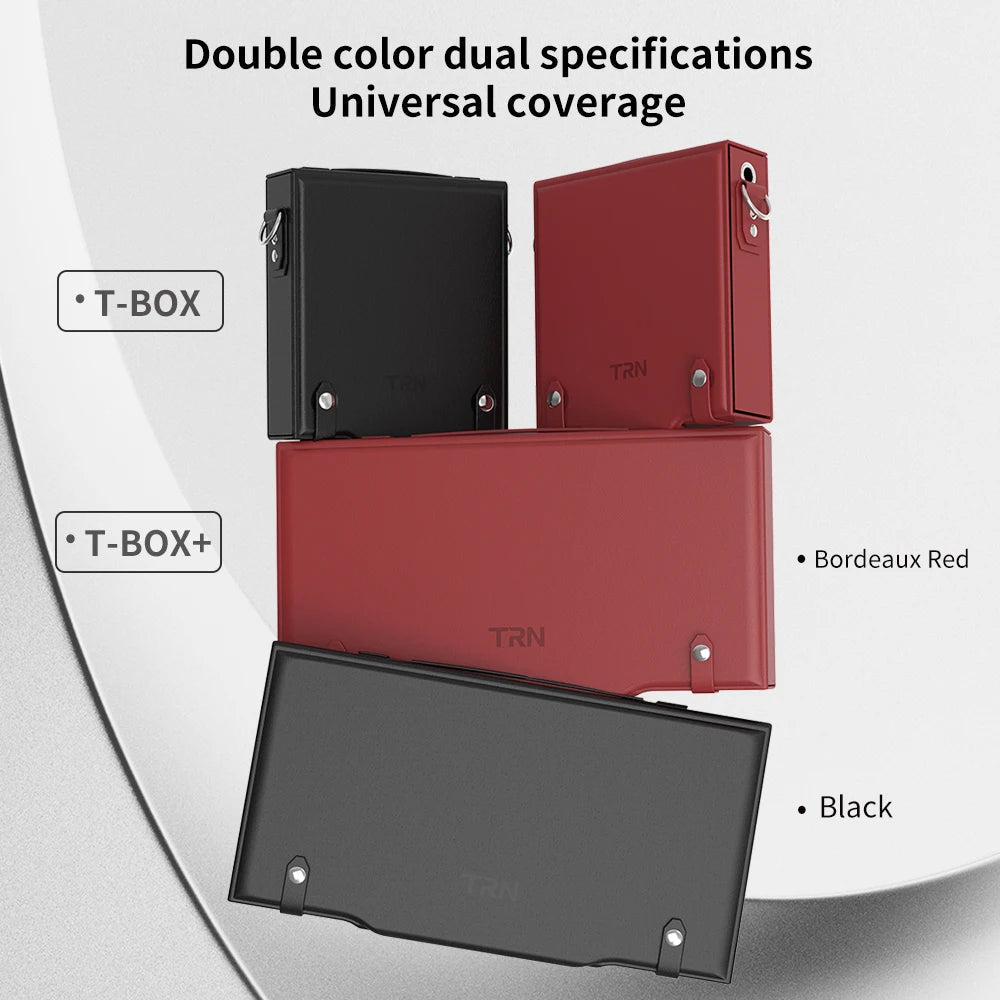 TRN T - BOX Premium IEM Storage Case - Dedicated Compartments Portable Organizer - The HiFi Cat