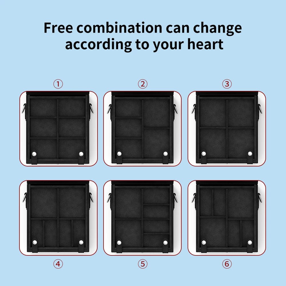 TRN T - BOX Premium IEM Storage Case - Dedicated Compartments Portable Organizer - The HiFi Cat