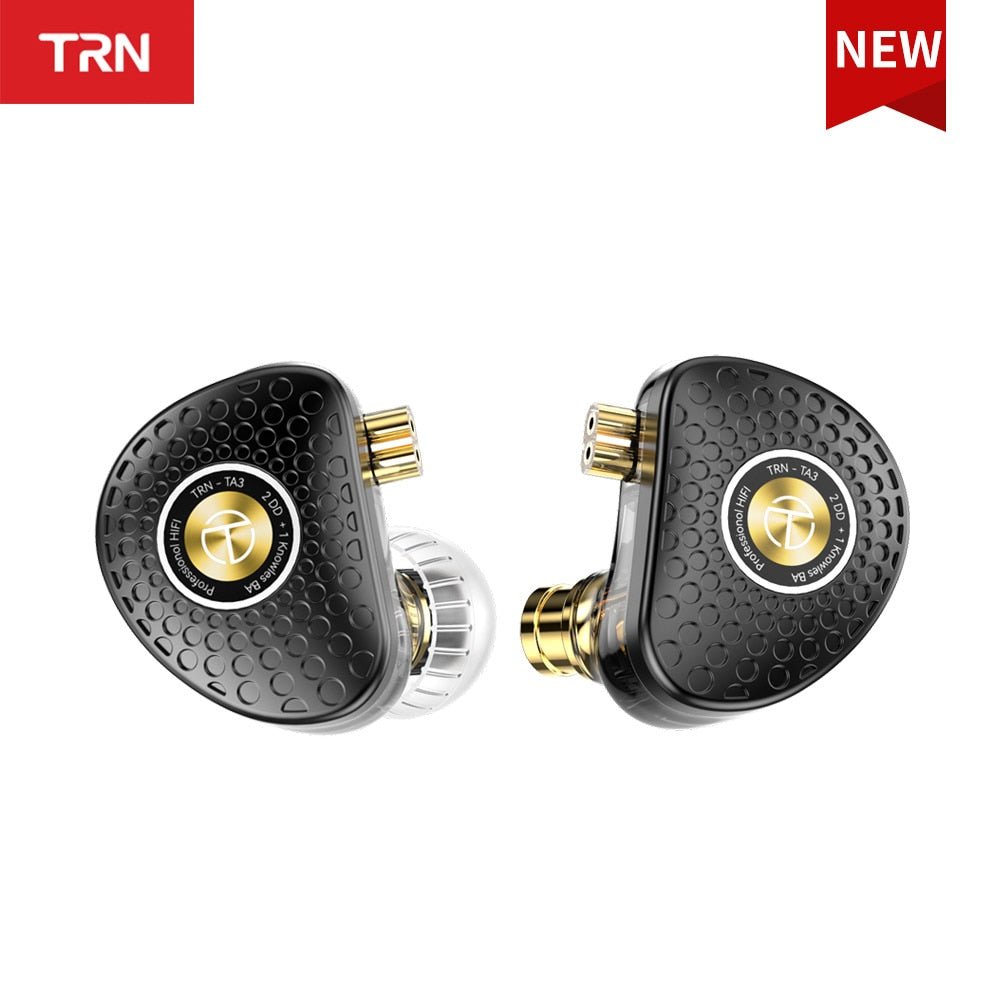 TRN TA3 Hi - FI 1BA 2DD In - ear Monitors Earphone Knowles Hybrid Beryllium - plated - The HiFi Cat