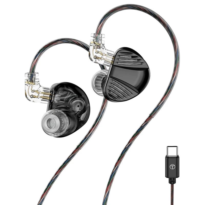 TRN V10 PRO 2DD+2BA Hybrid In - Ear Monitors with Replaceable Cable - The HiFi Cat