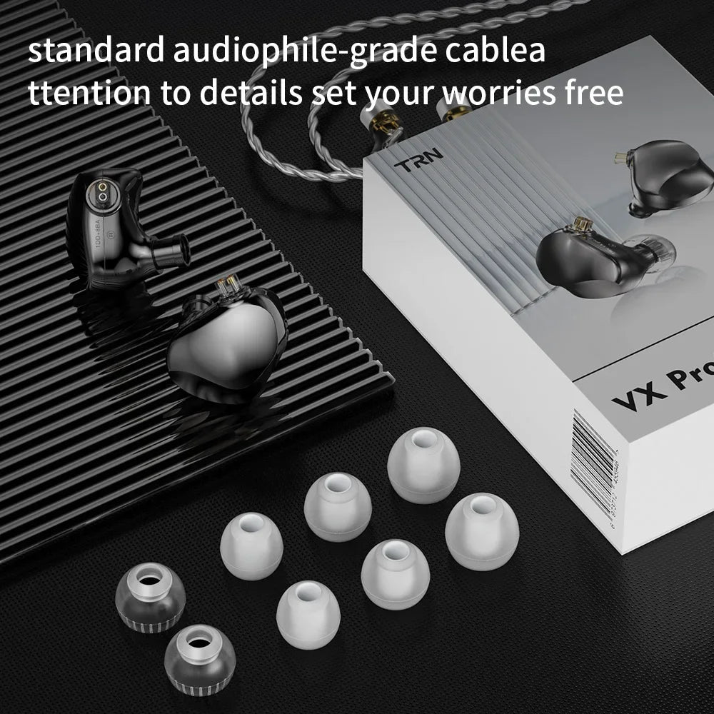 TRN VX PRO+ Hybrid IEM | 1DD + 8BA | HiFi Earphones - The HiFi Cat