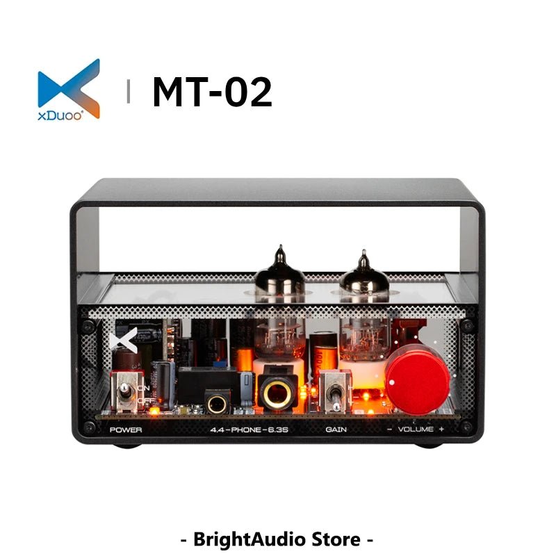 xDuoo MT-02 High Performance Tube Headphone Amplifier Dual 6J1 Tubes - The HiFi Cat