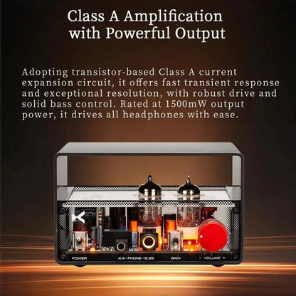 xDuoo MT-02 High Performance Tube Headphone Amplifier Dual 6J1 Tubes - The HiFi Cat