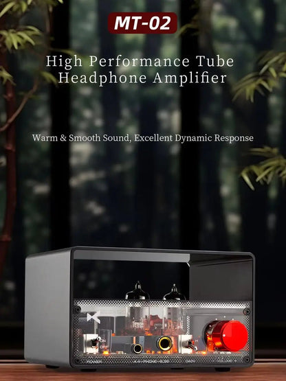 xDuoo MT-02 High Performance Tube Headphone Amplifier Dual 6J1 Tubes - The HiFi Cat