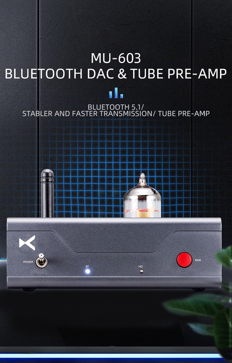 XDUOO MU - 603 DAC Tube Preamplifier Bluetooth DAC tube Pre - amp - The HiFi Cat