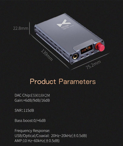 XDUOO XD - 05 Basic Headphone Amplifier ESS9018K2M - The HiFi Cat