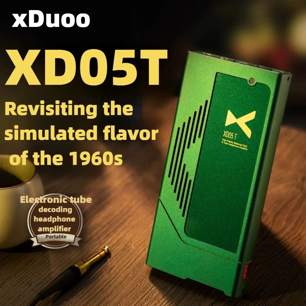 XDUOO XD05T Tube dual ES9039Q2M AMPs Protable DAC AMP Headphone Amplifier - The HiFi Cat