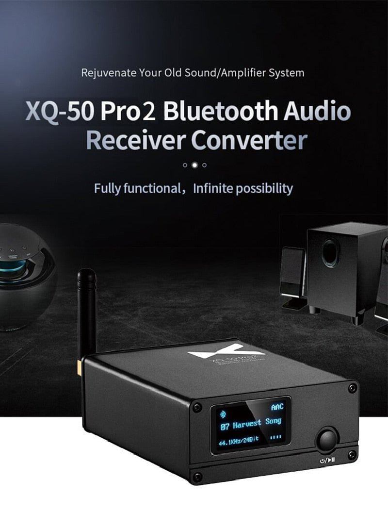 XDUOO XQ - 50 Pro2 Bluetooth 5.1 Audio Receiver Converter - The HiFi Cat