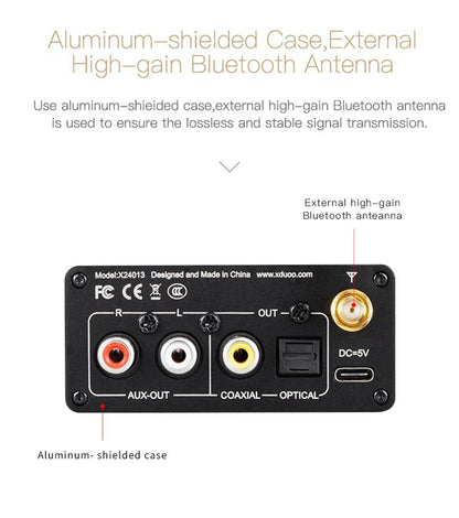 XDUOO XQ - 50s QCC3034 Buletooth 5.1 DAC Audio Receiver - The HiFi Cat