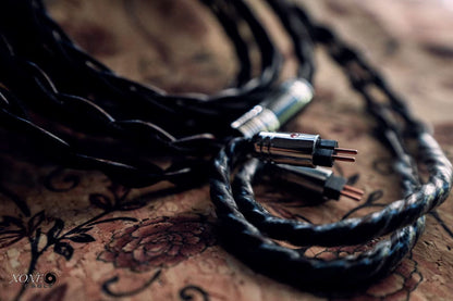 XONE Knight Headphone Cable - Antique Copper and Single - Crystal Copper Hybrid - The HiFi Cat