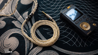 XONE Longyin Headphone Upgrade Cable - Gold, Silver, Copper, Palladium, and Gold Alloy Hybrid - The HiFi Cat