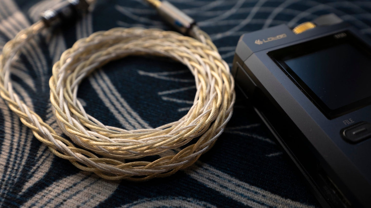 XONE Longyin Headphone Upgrade Cable - Gold, Silver, Copper, Palladium, and Gold Alloy Hybrid - The HiFi Cat