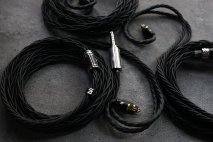 XONE - Orbit Graphite Shielded Cable - 7N+ Single - Crystal Copper with Graphene Silver Dual Shielding - The HiFi Cat