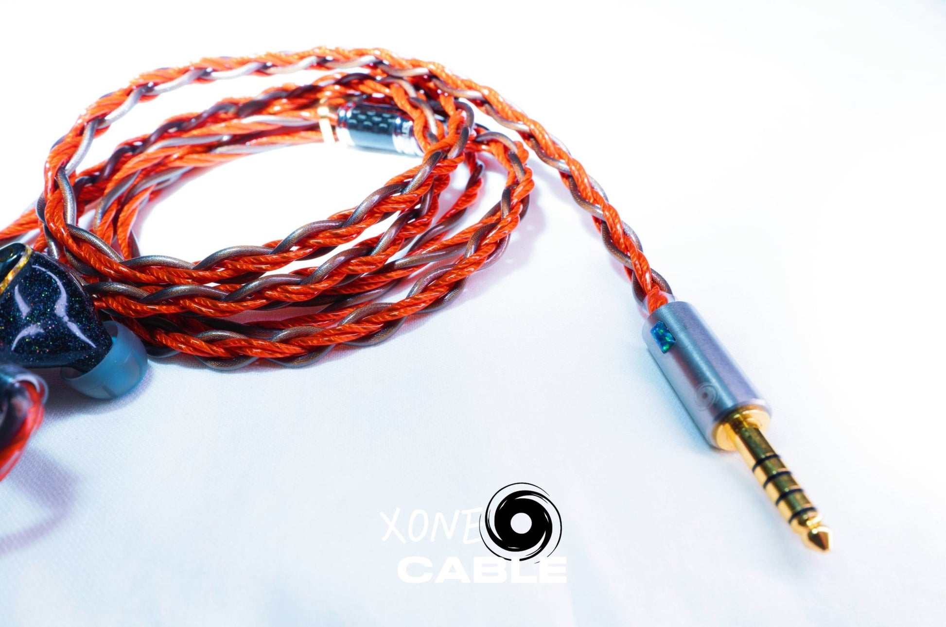 XONE Zhenyan Single - Crystal Copper and Graphene - Gold Ratio Hybrid Headphone Cable - The HiFi Cat